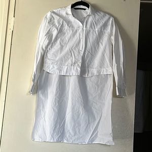 Zara high-low shirt